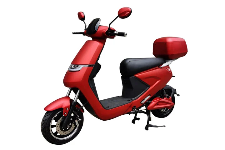Pedal Assist Electric Moped with Pedals
