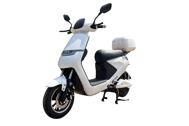 Pedal Assist Electric Moped Scooter with Pedals