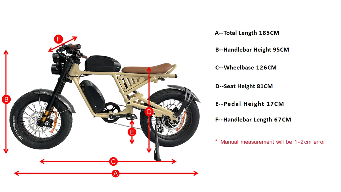 Geometria di ciclomotore Style E Bike